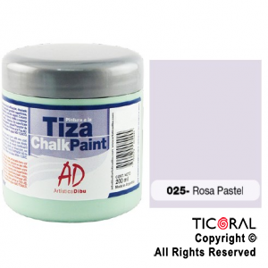 PINTURA TIZA AD 025 ROSA PASTEL 200ML X 3 UNIDADES